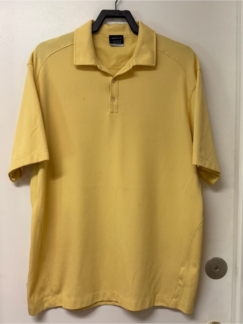 Nike Golf Men’s Light Yellow Polo Shirt